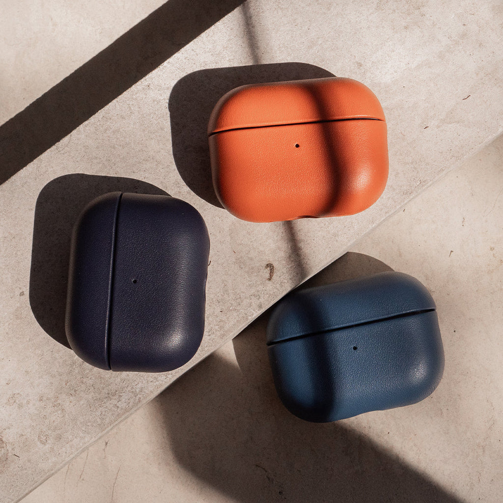 Nappa Leather AirPods Pro (2nd Generation) Case - Navy Blue
