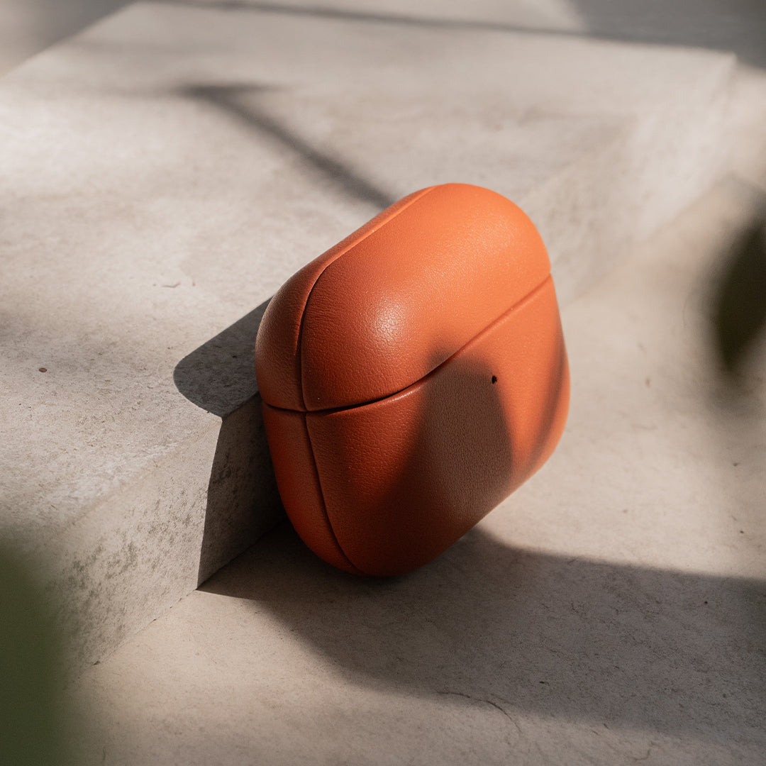 Nappa Leather AirPods Pro (2nd Generation) Case - Orange