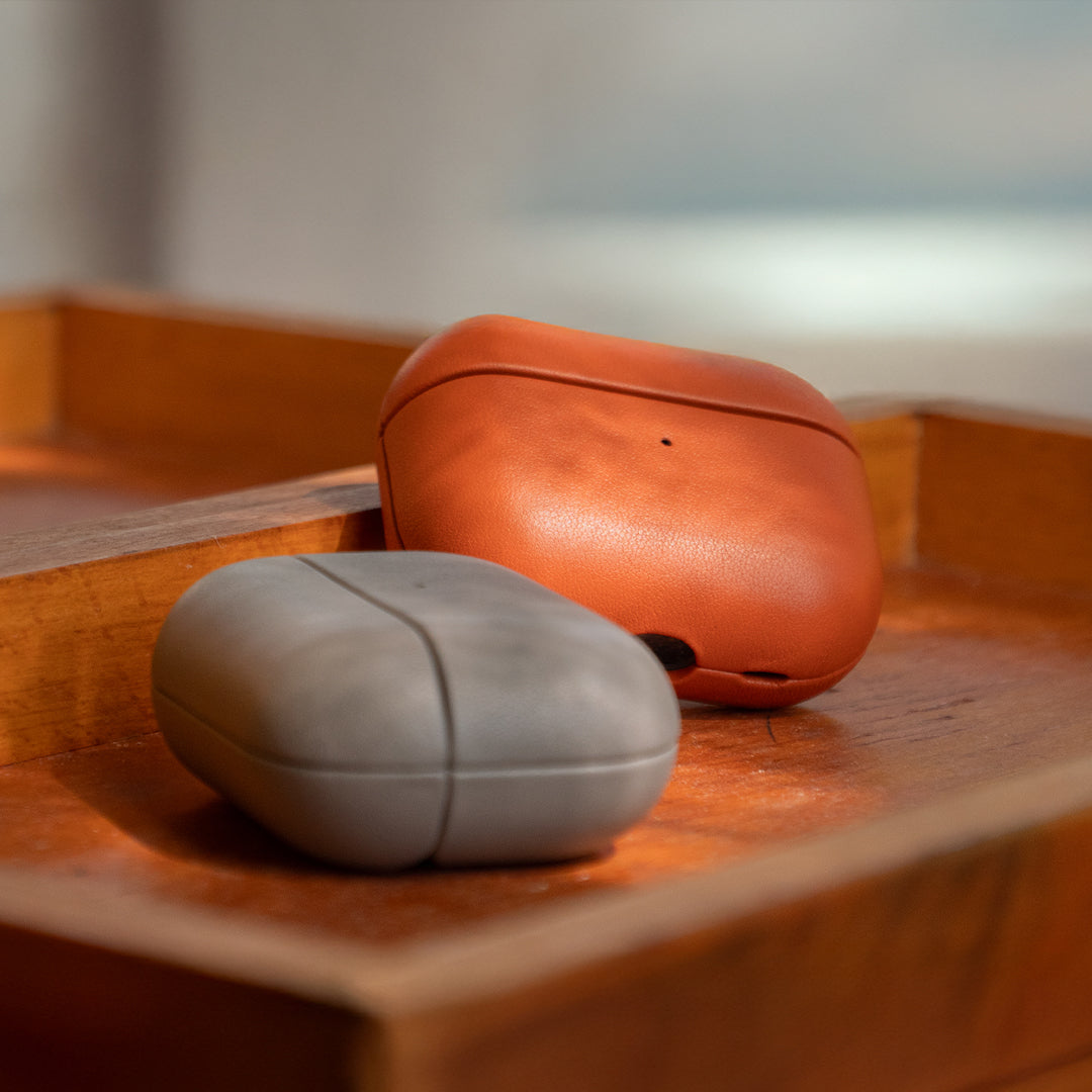 Nappa Leather AirPods Pro (2nd Generation) Case - Orange