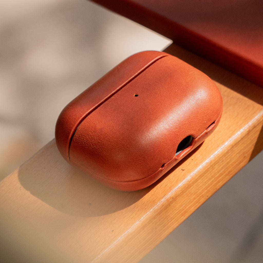 Leather AirPods (4th Generation) Case - Saddle Brown
