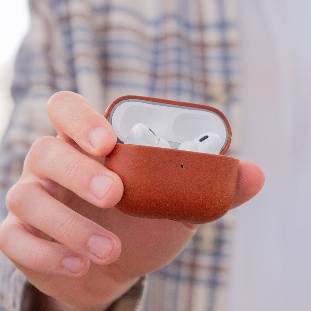 Leather AirPods (3rd Generation) Case - Saddle Brown
