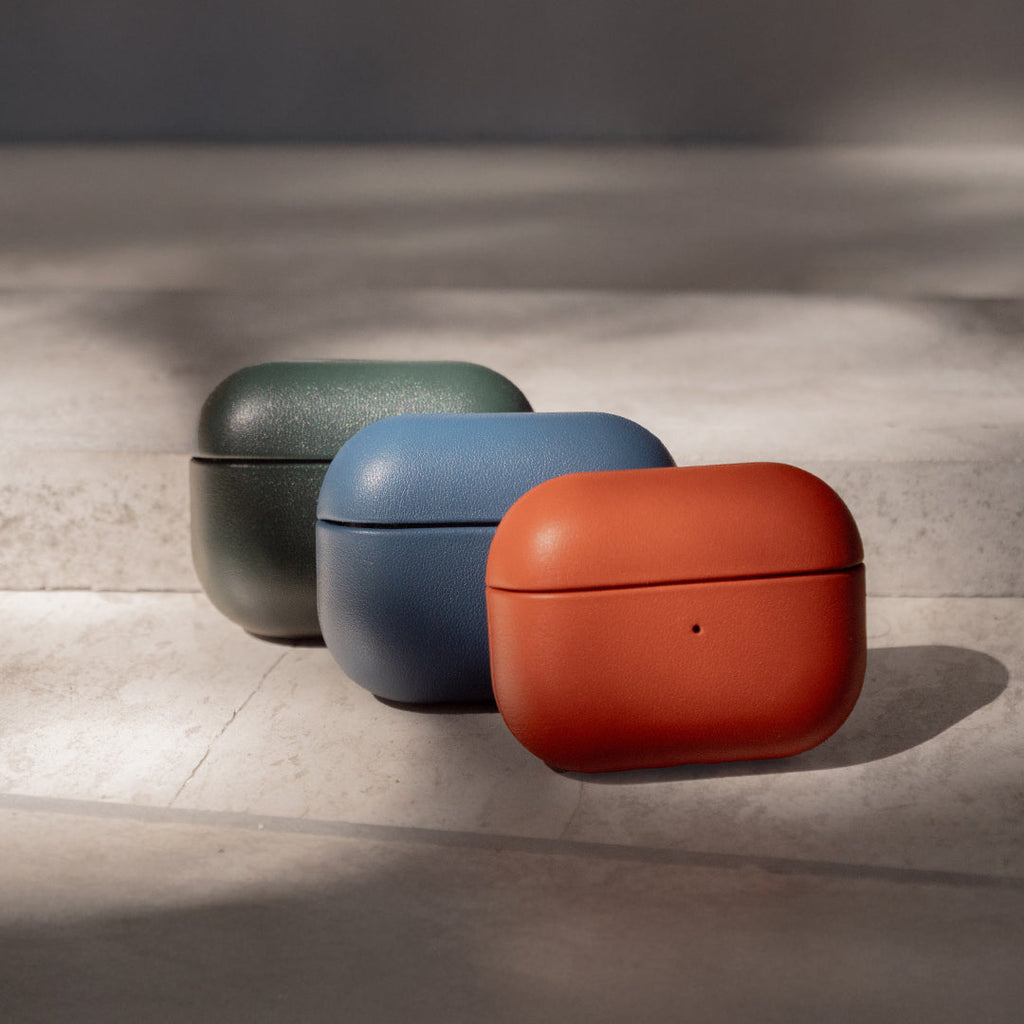 Nappa Leather AirPods (4th Generation) Case - Turquoise Blue