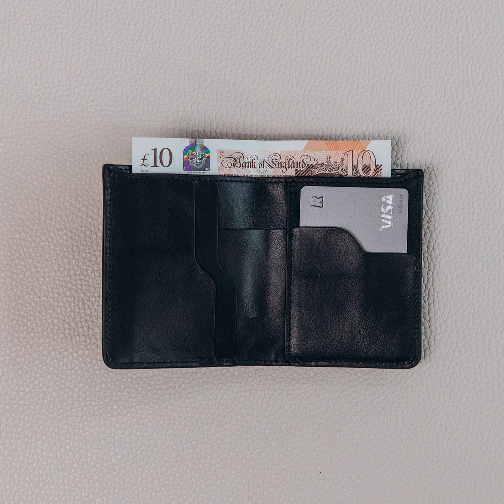 Super Slim Bi-fold wallet - Black