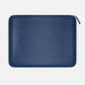 Luxury Nappa Leather MacBook Pro 14" sleeve with zip - Turquoise Blue