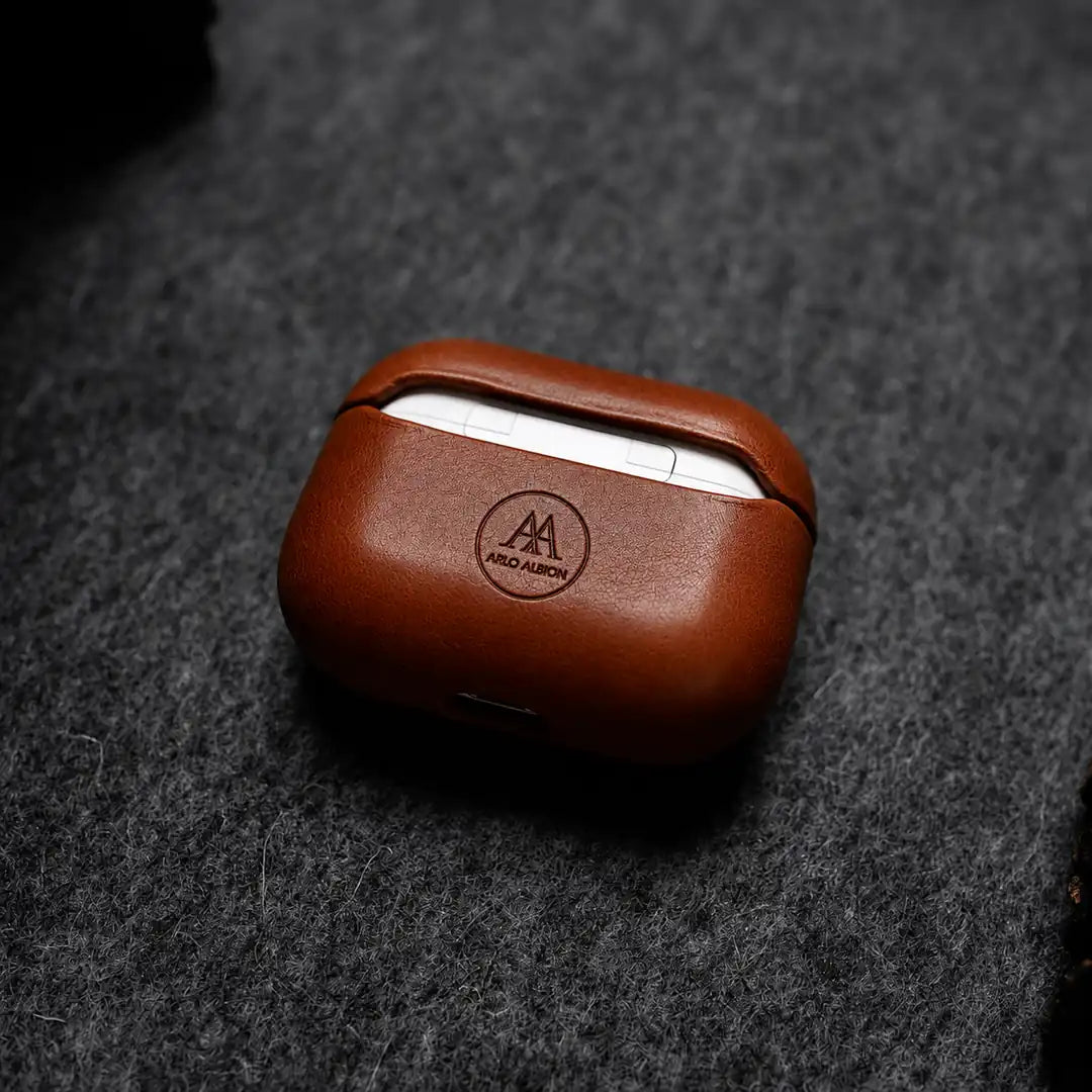 Leather AirPods Pro (2nd Generation) Case - Saddle Brown
