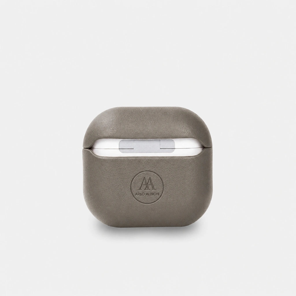 Nappa Leather AirPods (4th Generation) Case - Grey