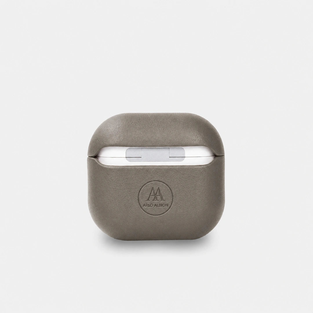 Nappa Leather AirPods (4th Generation) Case - Grey