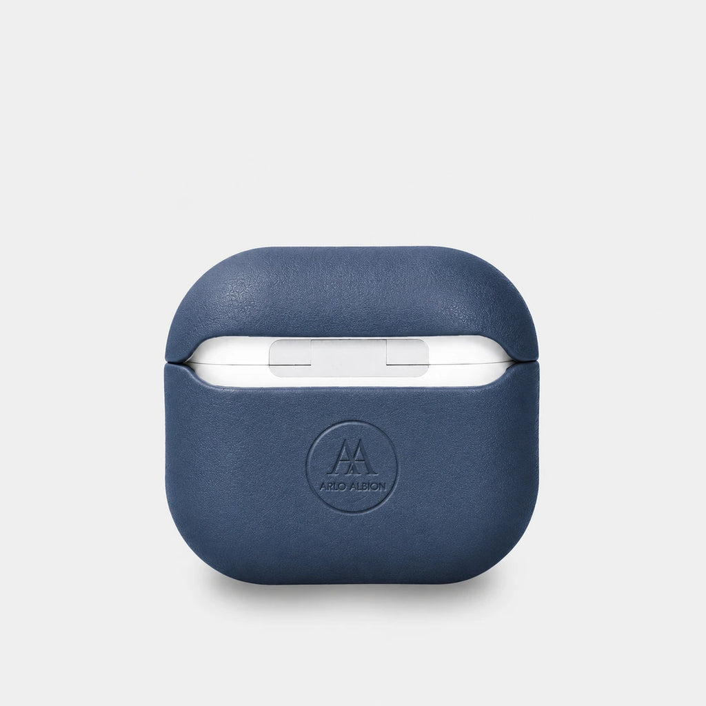 Nappa Leather AirPods (4th Generation) Case - Turquoise Blue