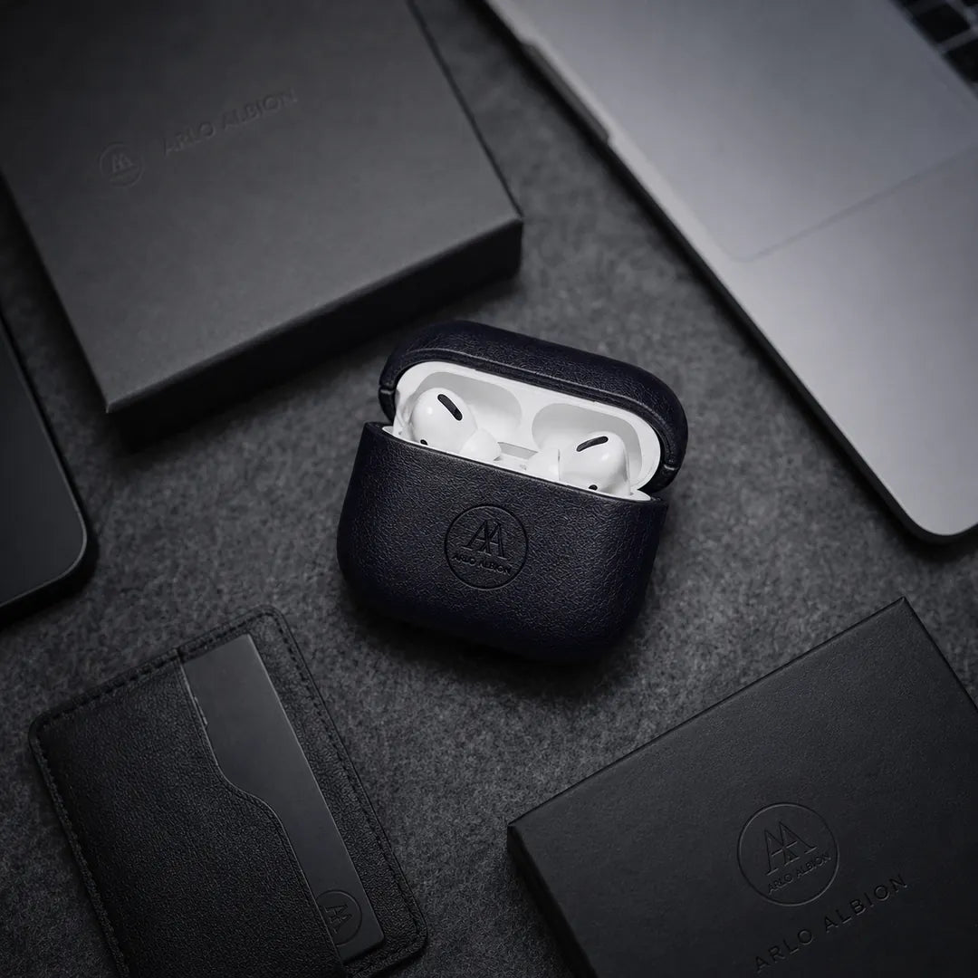 Leather AirPods Pro (2nd Generation) Case - Black