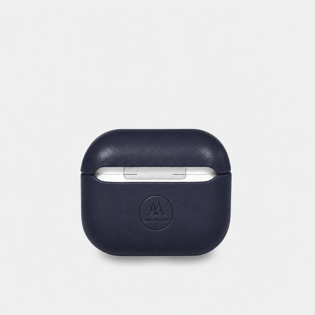 Nappa Leather AirPods Pro (3rd Generation) Case - Navy Blue