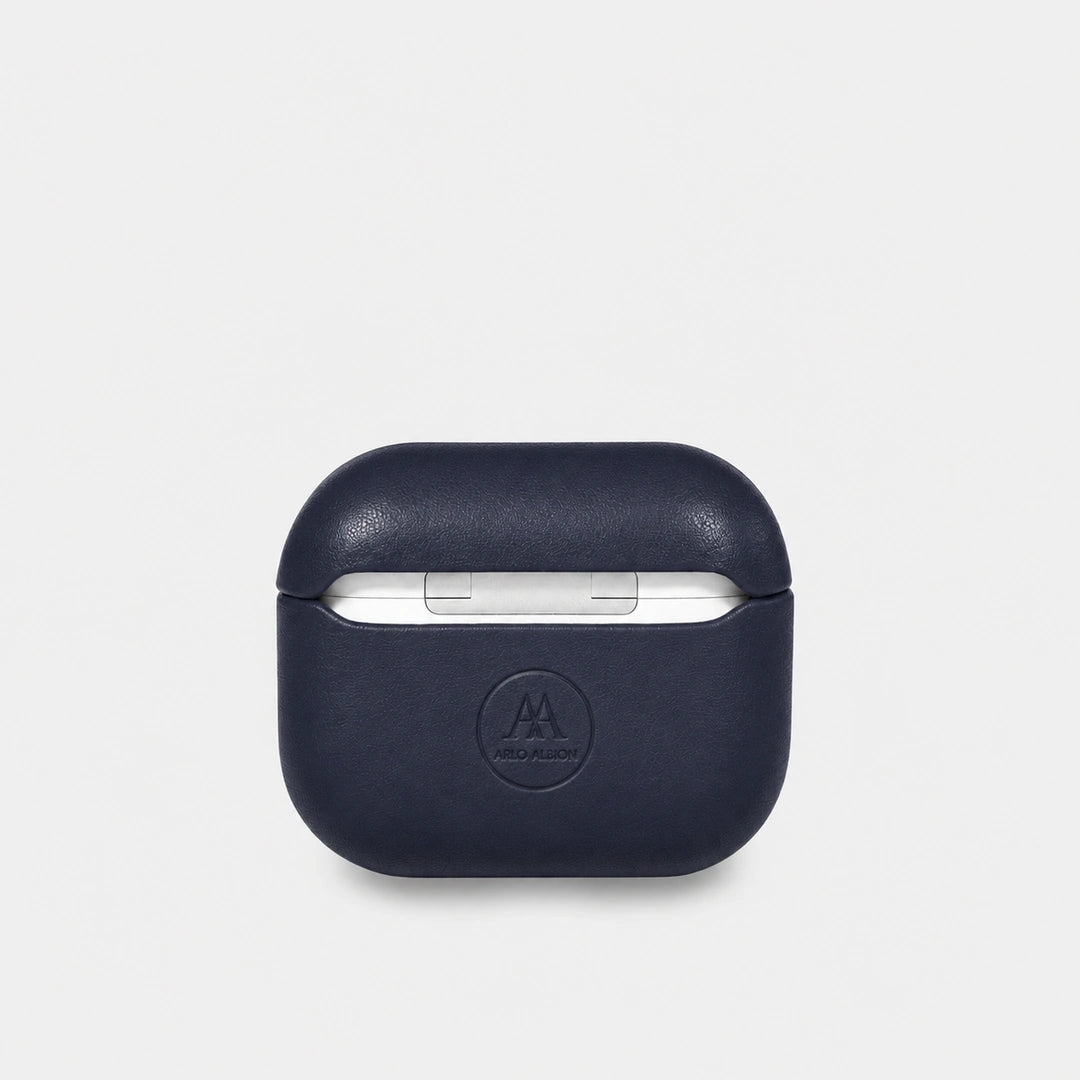 Nappa Leather AirPods Pro (3rd Generation) Case - Navy Blue