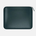 Luxury Nappa Leather MacBook Pro 13" sleeve with zip - Avocado Green