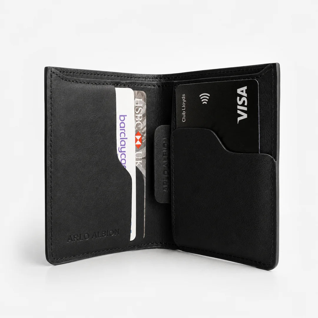 Super Slim Bi-fold wallet - Black