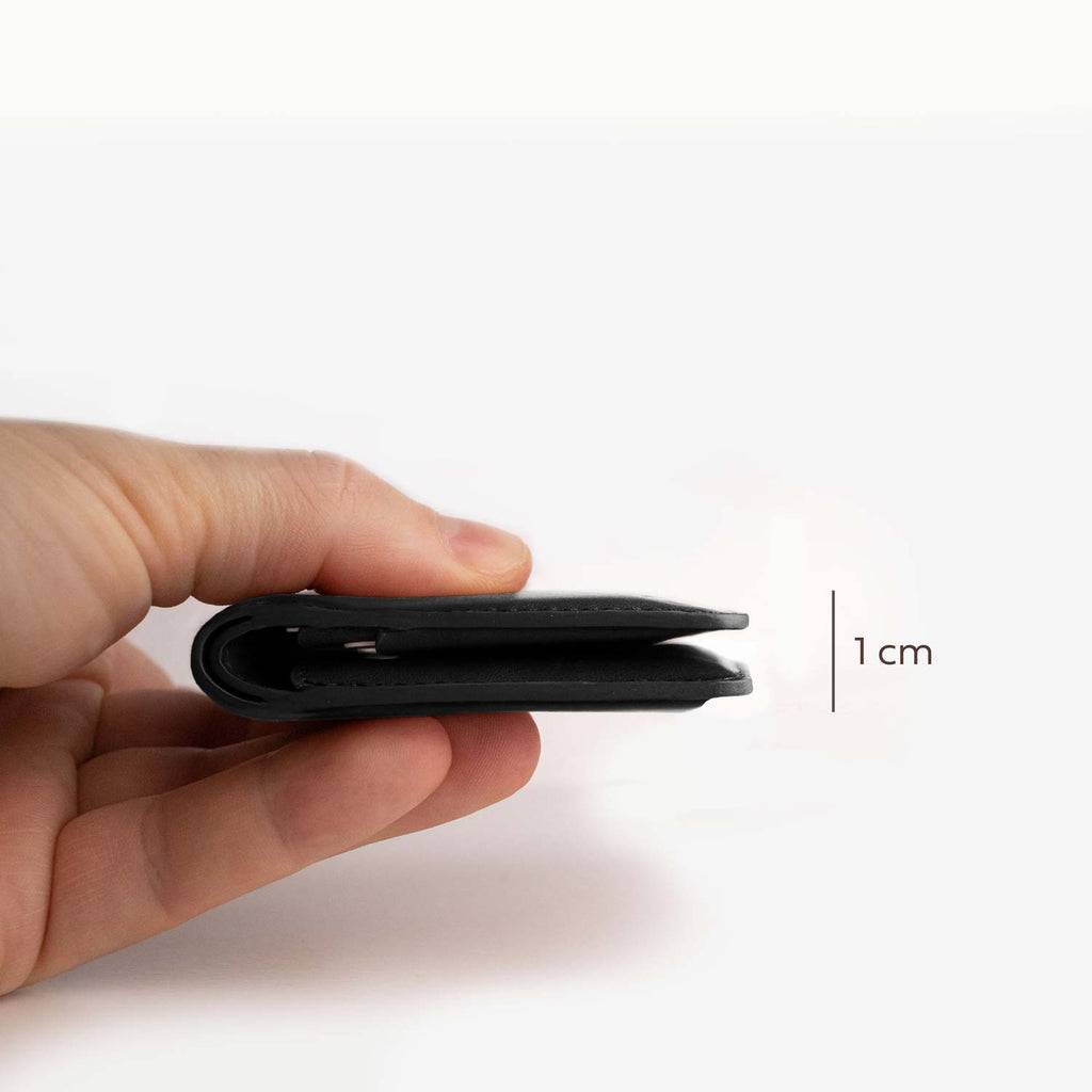 Super Slim Bi-fold wallet - Black
