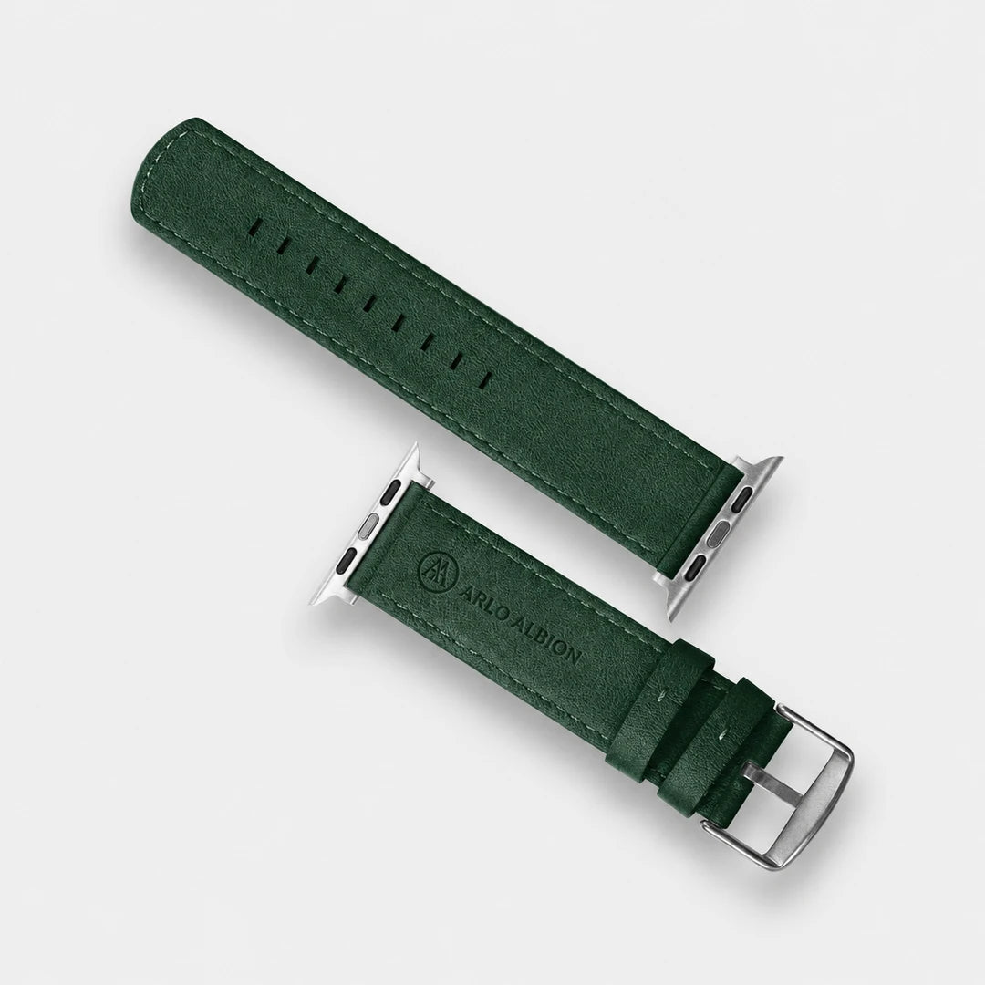 Luxury Nappa Leather Apple Watch Band Straps – Avocado Green
