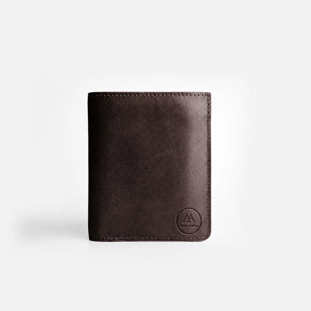 Super Slim Bi-fold wallet - Dark Brown