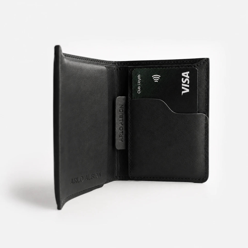 Super Slim Bi-fold wallet - Black