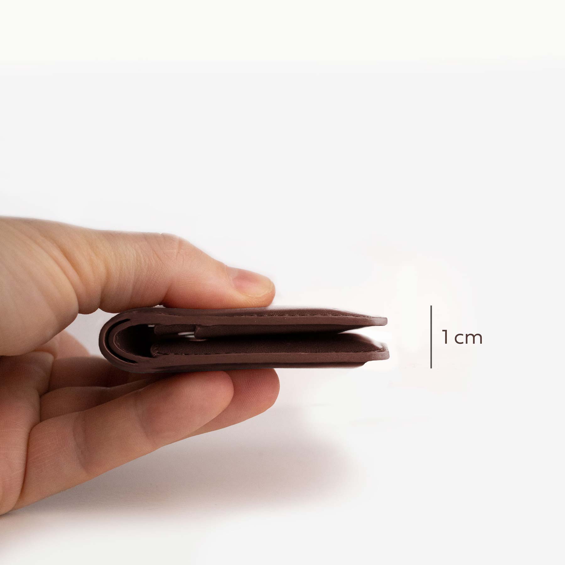 Super Slim Bi-fold wallet - Dark Brown