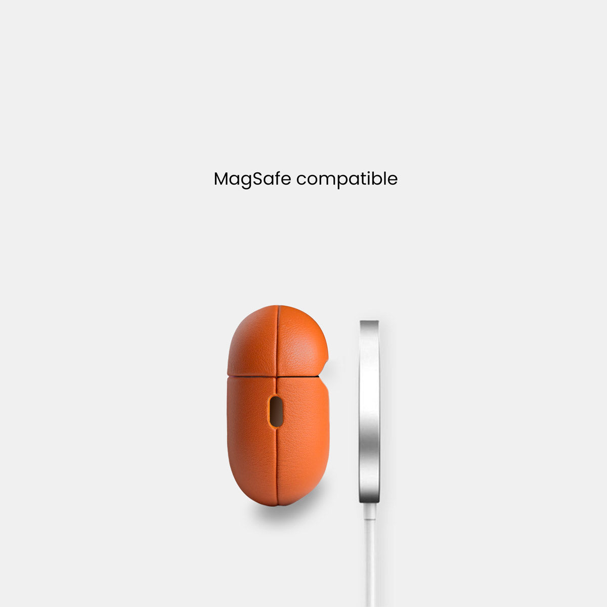 Nappa Leather AirPods Pro (3rd Generation) Case - Orange