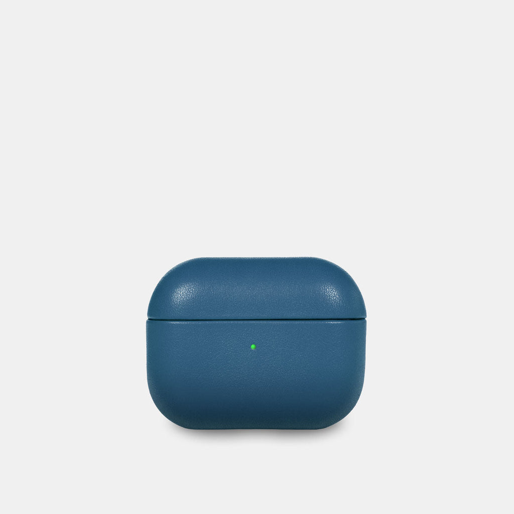 Nappa Leather AirPods Pro (3rd Generation) Case - Turquoise Blue