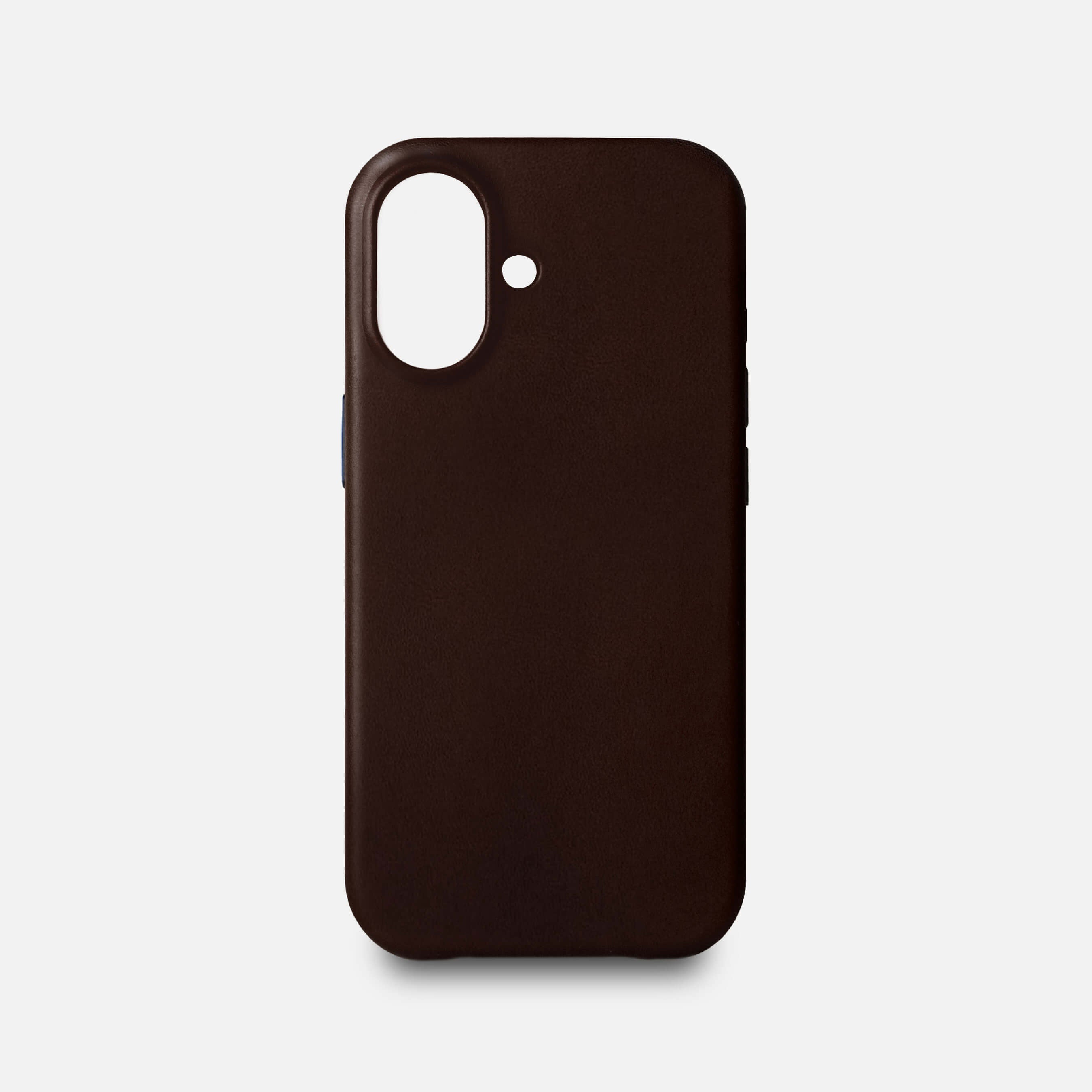 Leather iPhone 17 Shell Case, MagSafe - Dark Brown