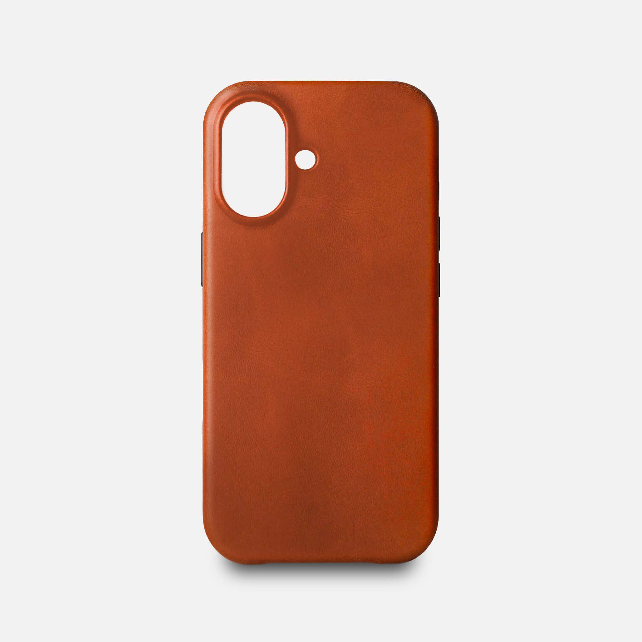 Leather iPhone 17 Shell Case, MagSafe - Saddle Brown
