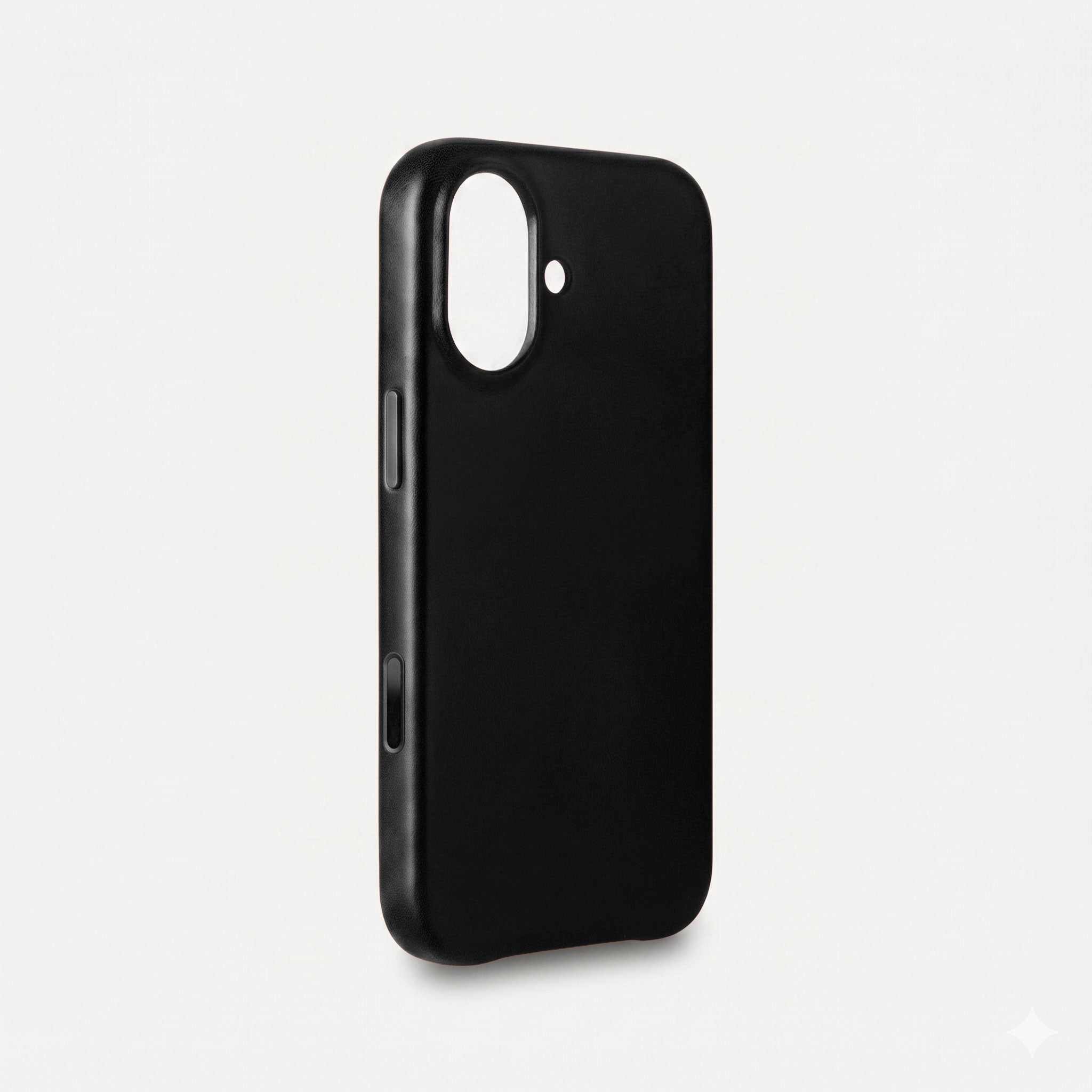 Leather iPhone 17 Shell Case, MagSafe - Black
