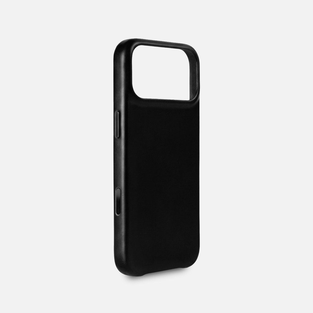 Leather iPhone 17 Pro Max Shell Case, MagSafe - Black