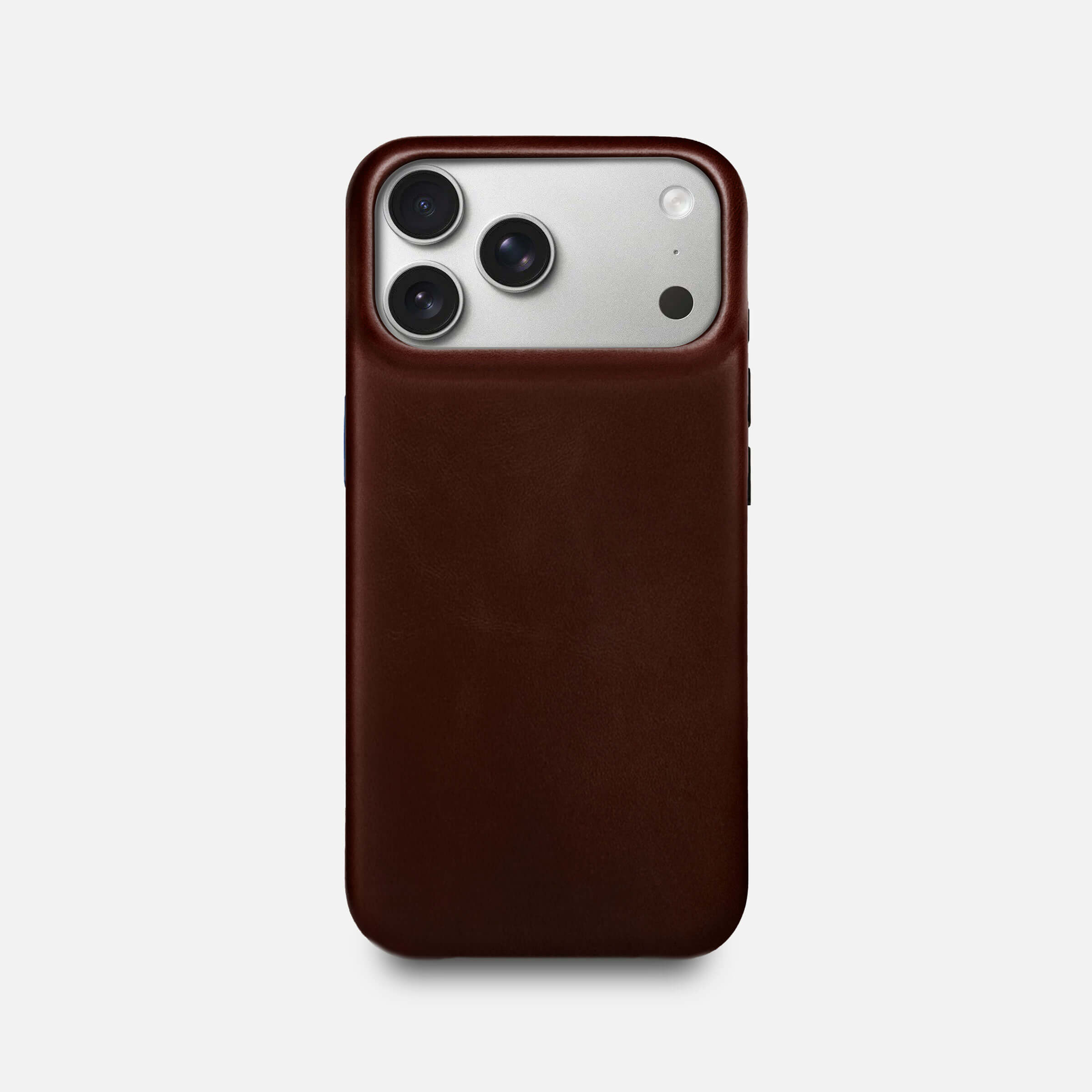 Leather iPhone 17 Pro Shell Case, MagSafe - Dark Brown