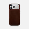 Leather iPhone 17 Pro Max Shell Case, MagSafe - Dark Brown