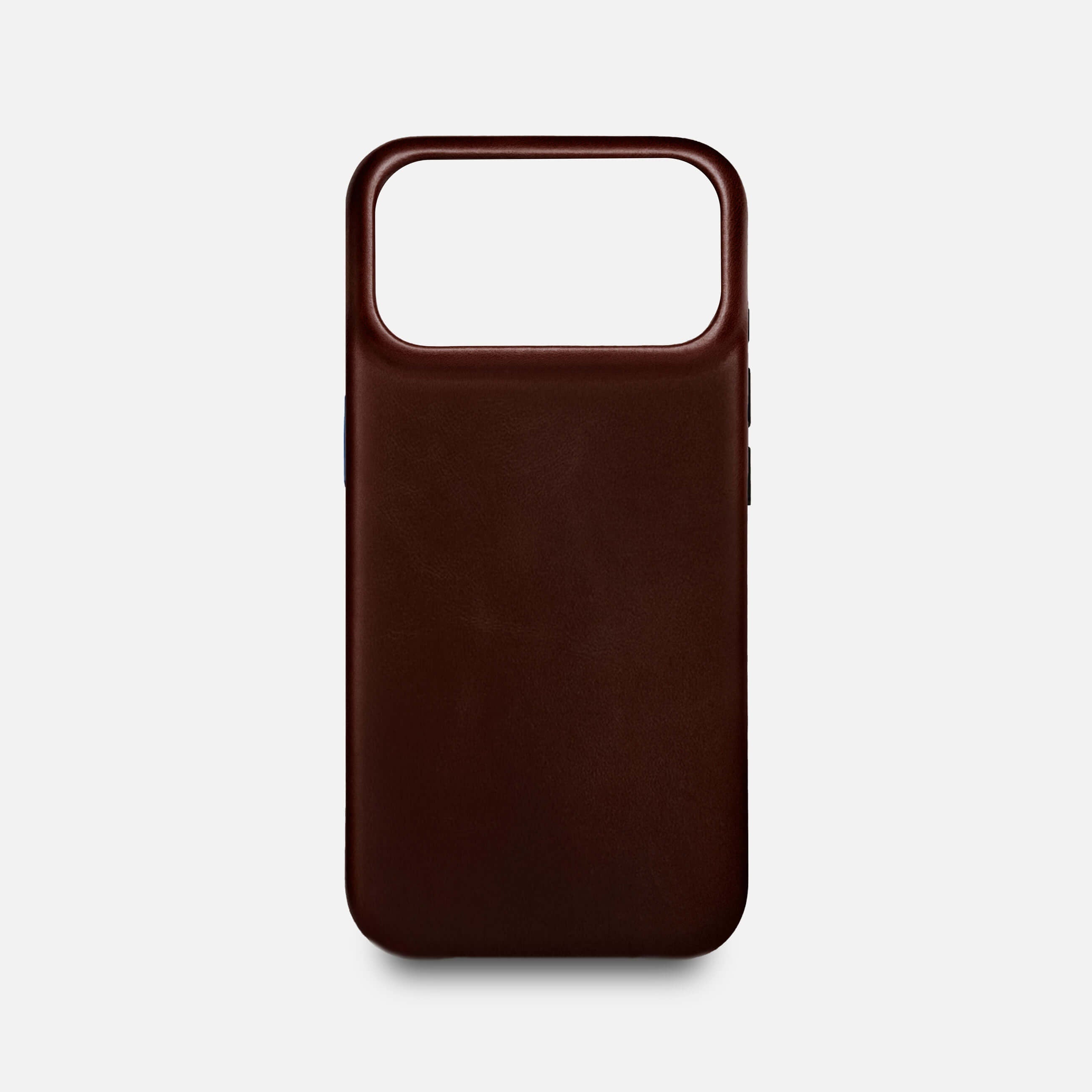 Leather iPhone 17 Pro Shell Case, MagSafe - Dark Brown