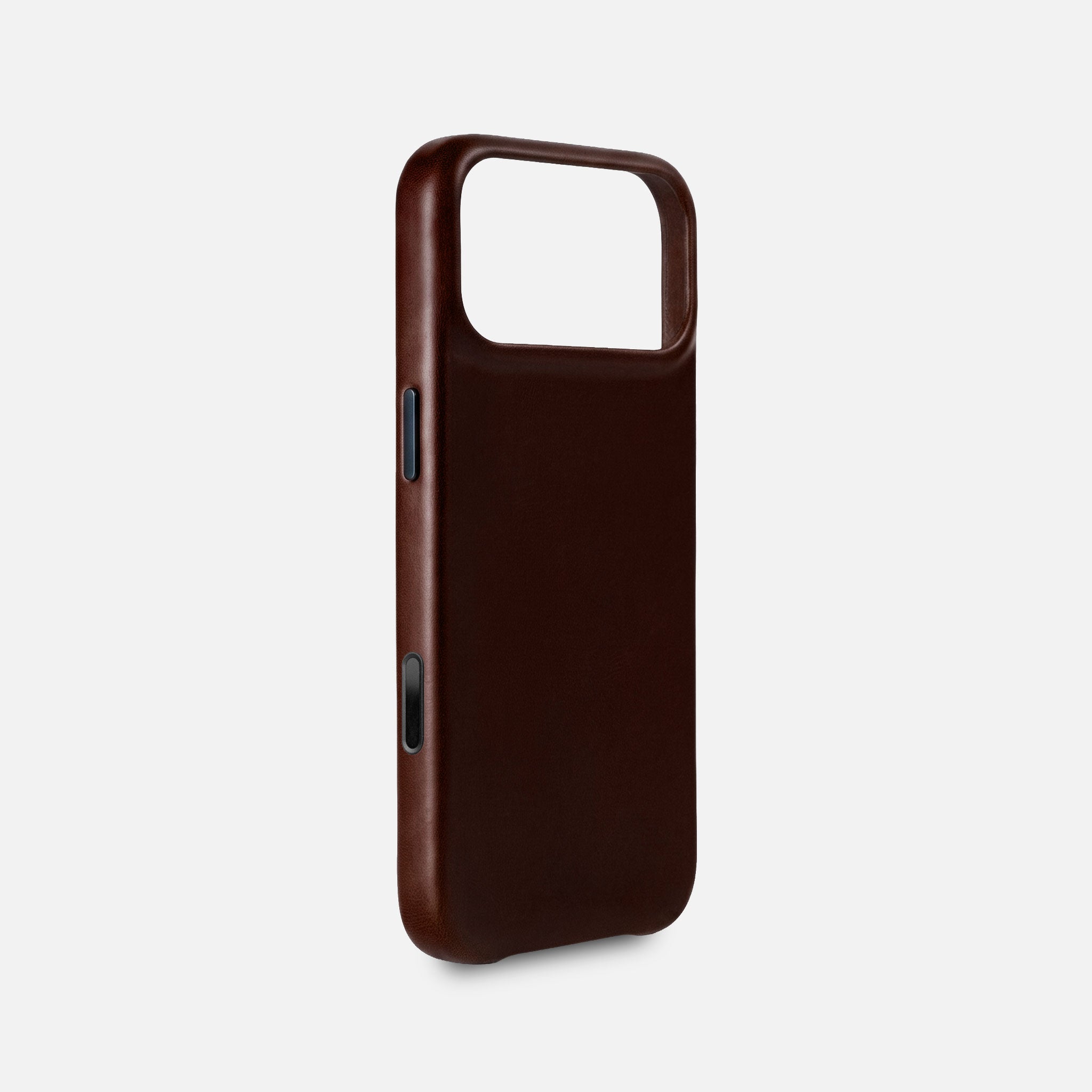 Leather iPhone 17 Pro Shell Case, MagSafe - Dark Brown