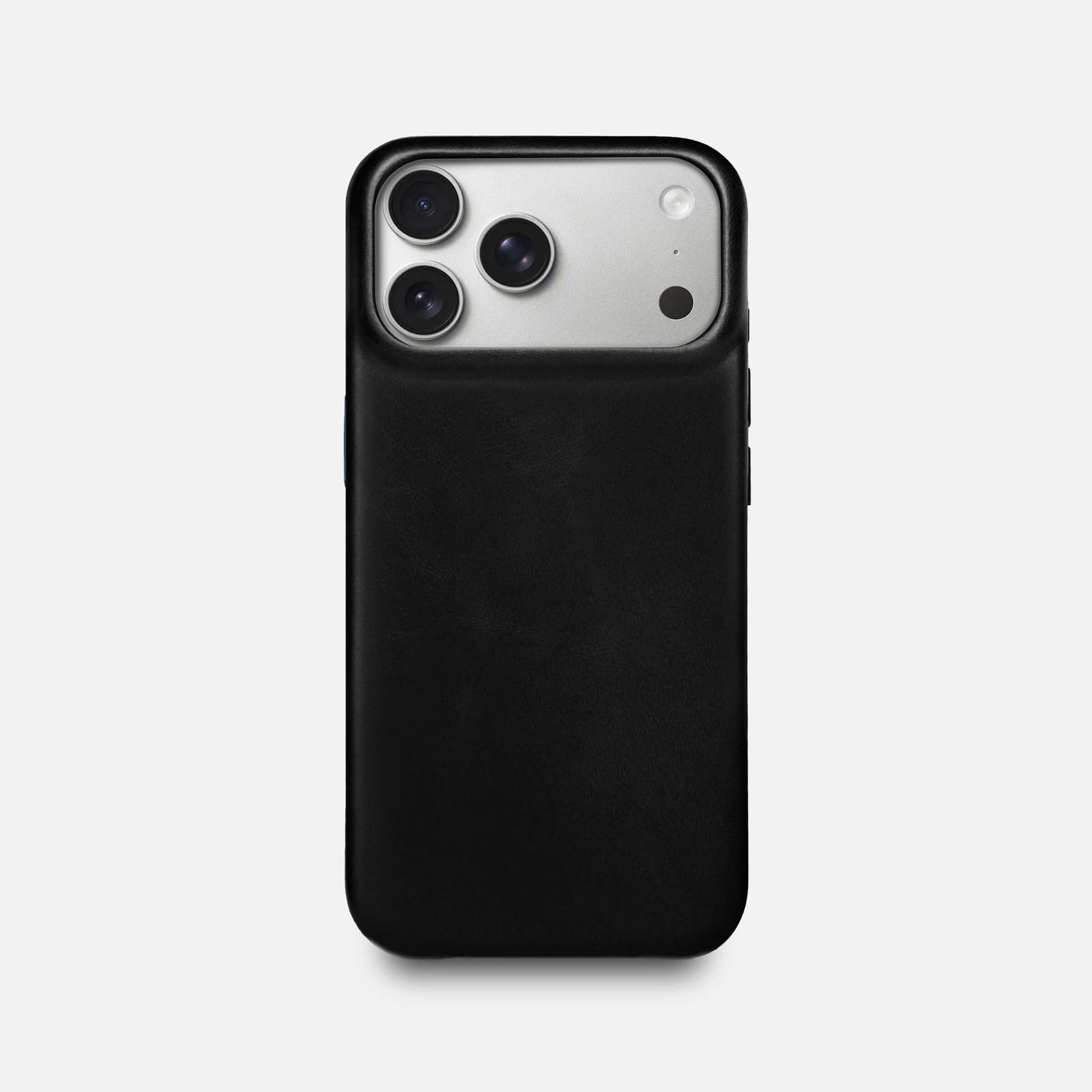 Leather iPhone 17 Pro Max Shell Case, MagSafe - Black