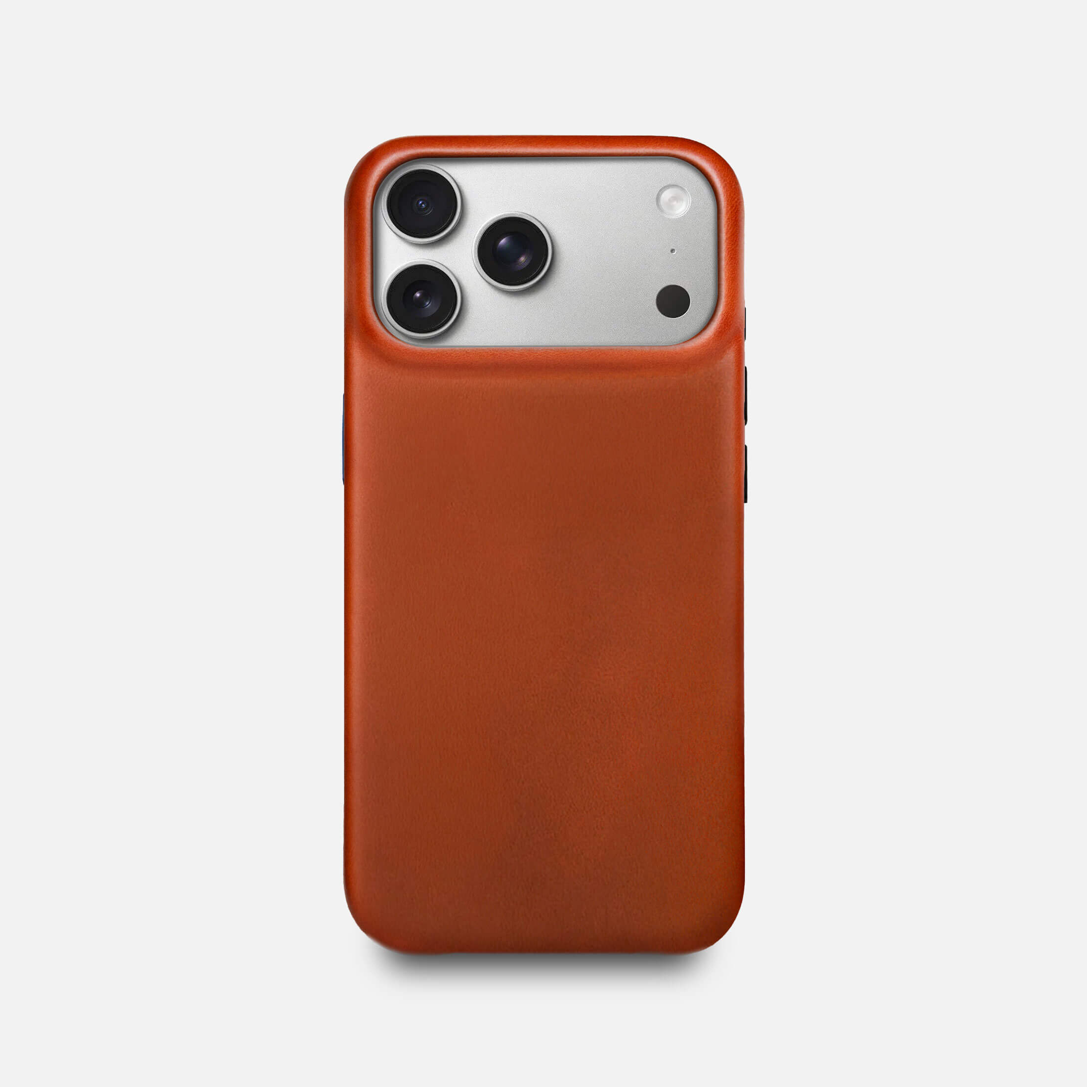 Leather iPhone 17 Pro Max Shell Case, MagSafe - Saddle Brown