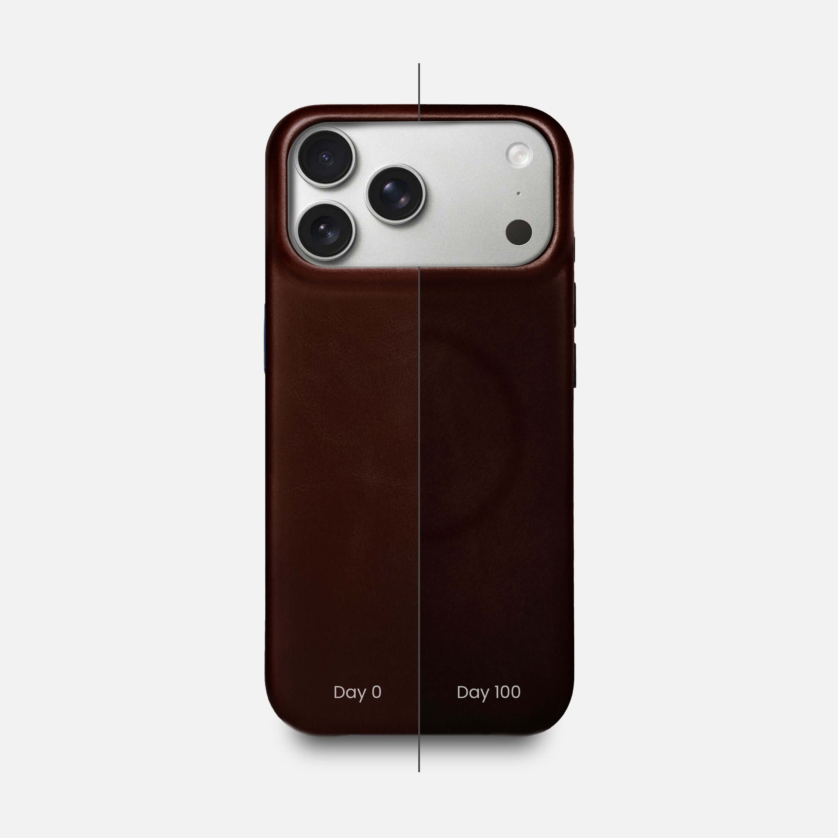 Leather iPhone 17 Pro Shell Case, MagSafe - Dark Brown