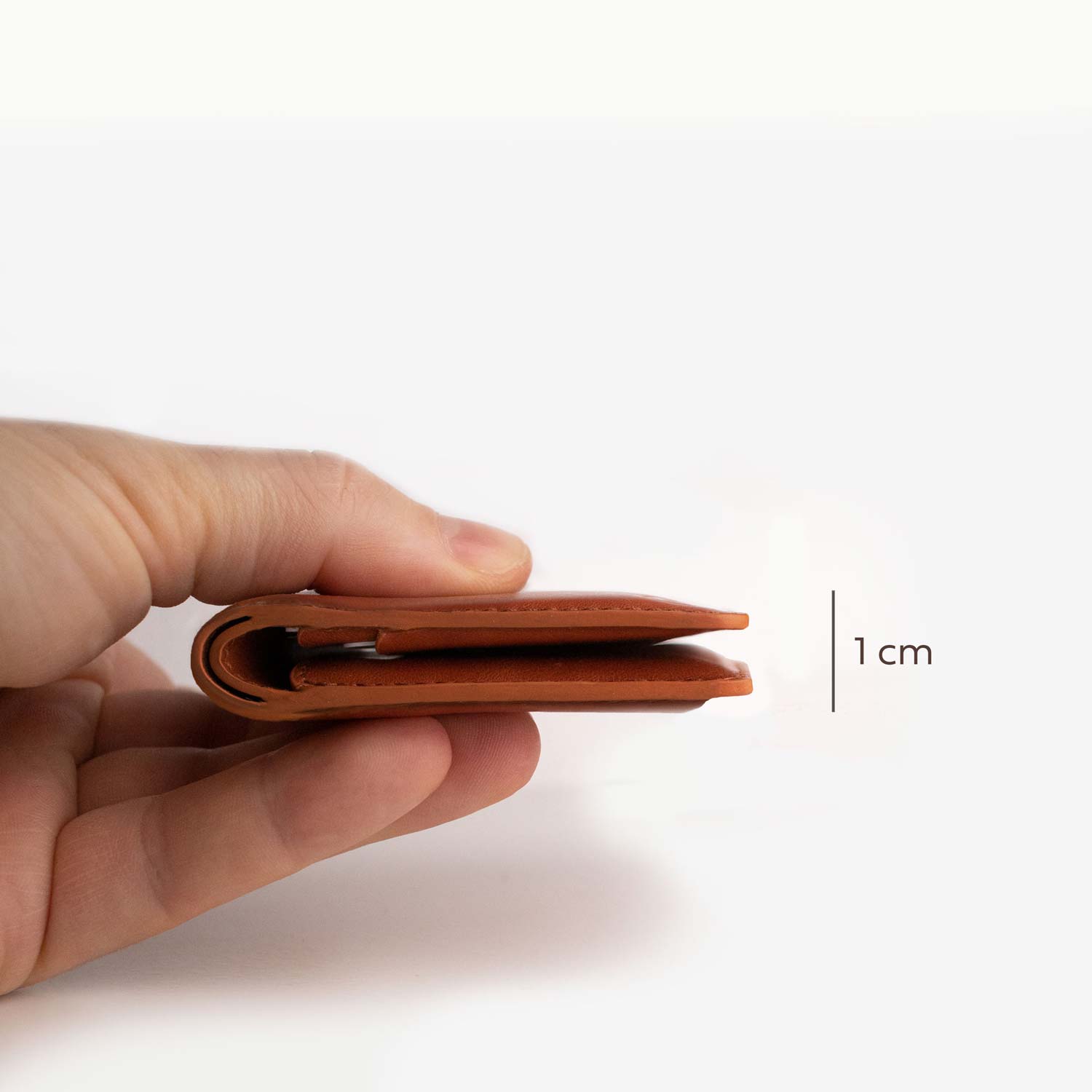 Super Slim Bi-Fold Wallet - Saddle Brown