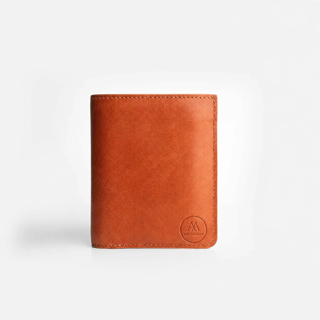 Super Slim Bi-Fold Wallet - Saddle Brown