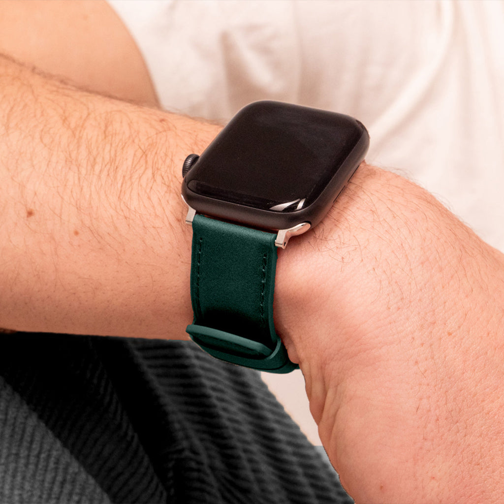 Luxury Nappa Leather Apple Watch Band Straps – Avocado Green