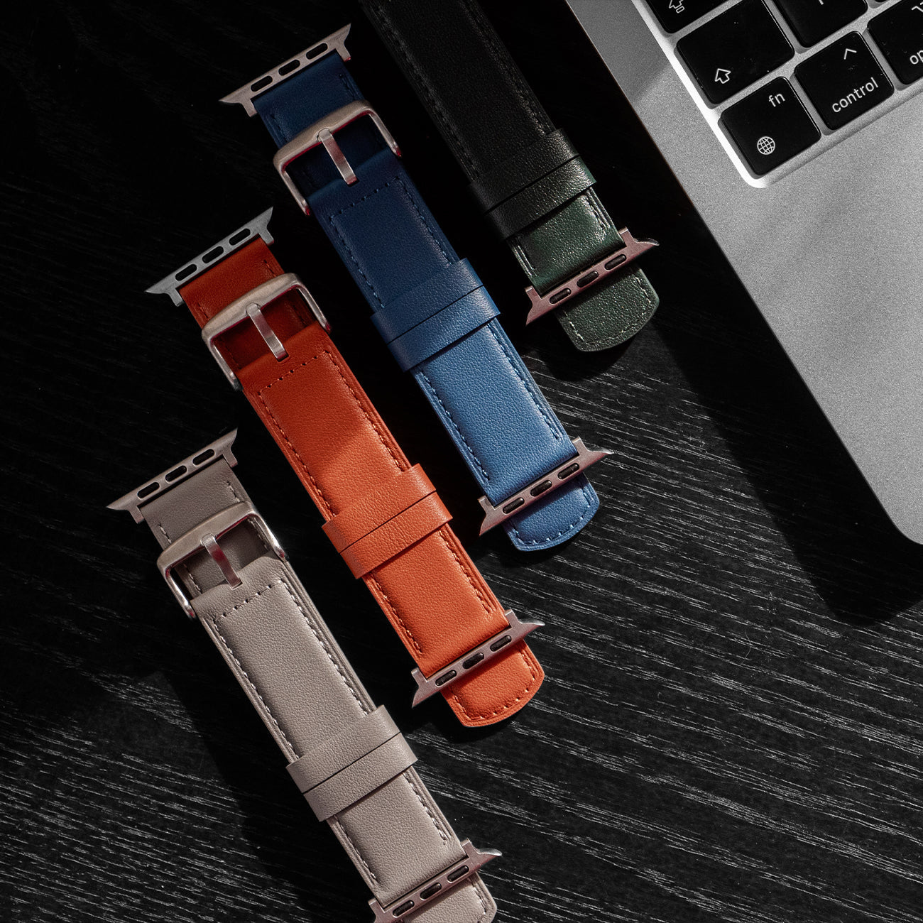 Luxury Nappa Leather Apple Watch Band Straps – Turquoise Blue